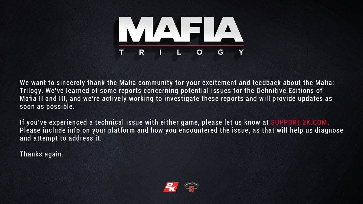 Разработчики признали в больших технических проблемах ремастеров Mafia Trilogy